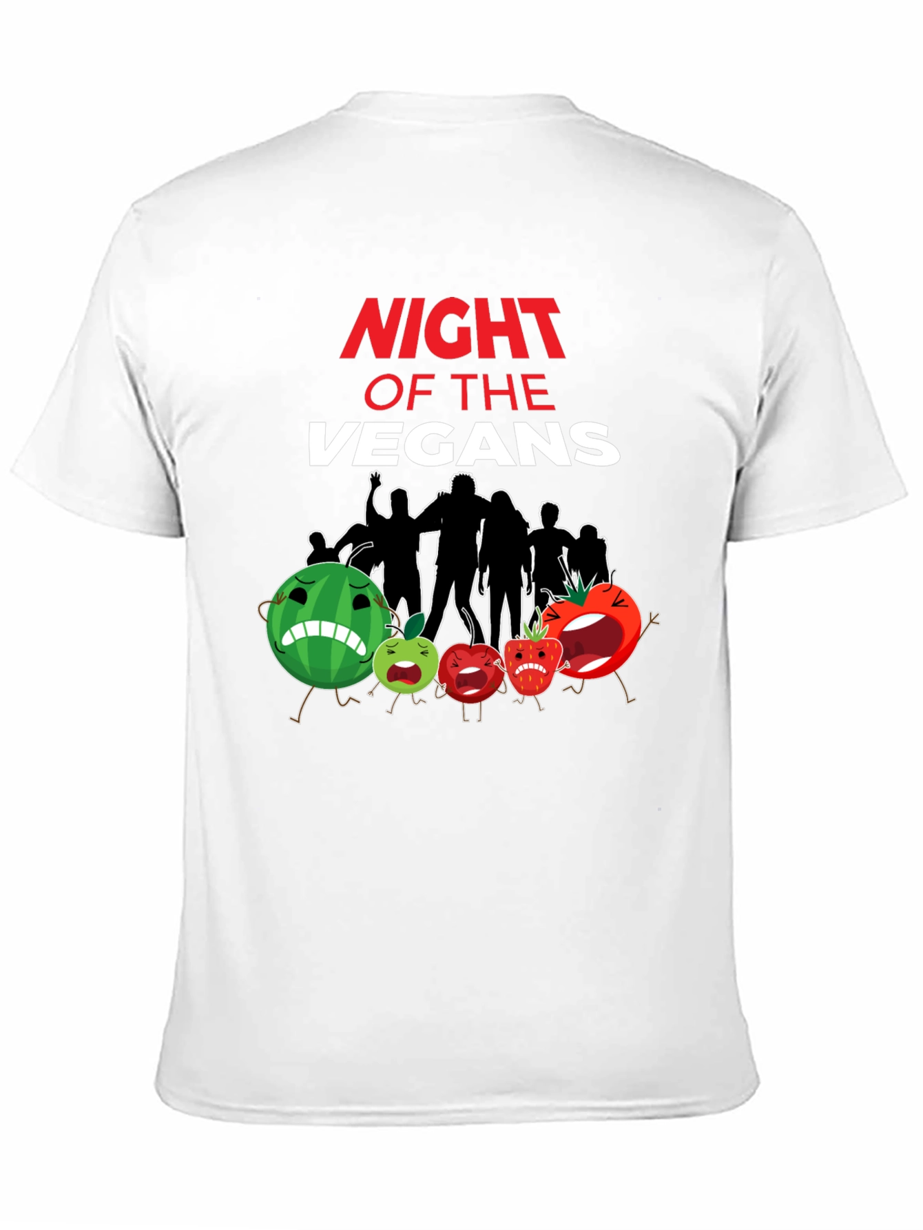 Night of the Vegans Funny Vegan T-Shirt