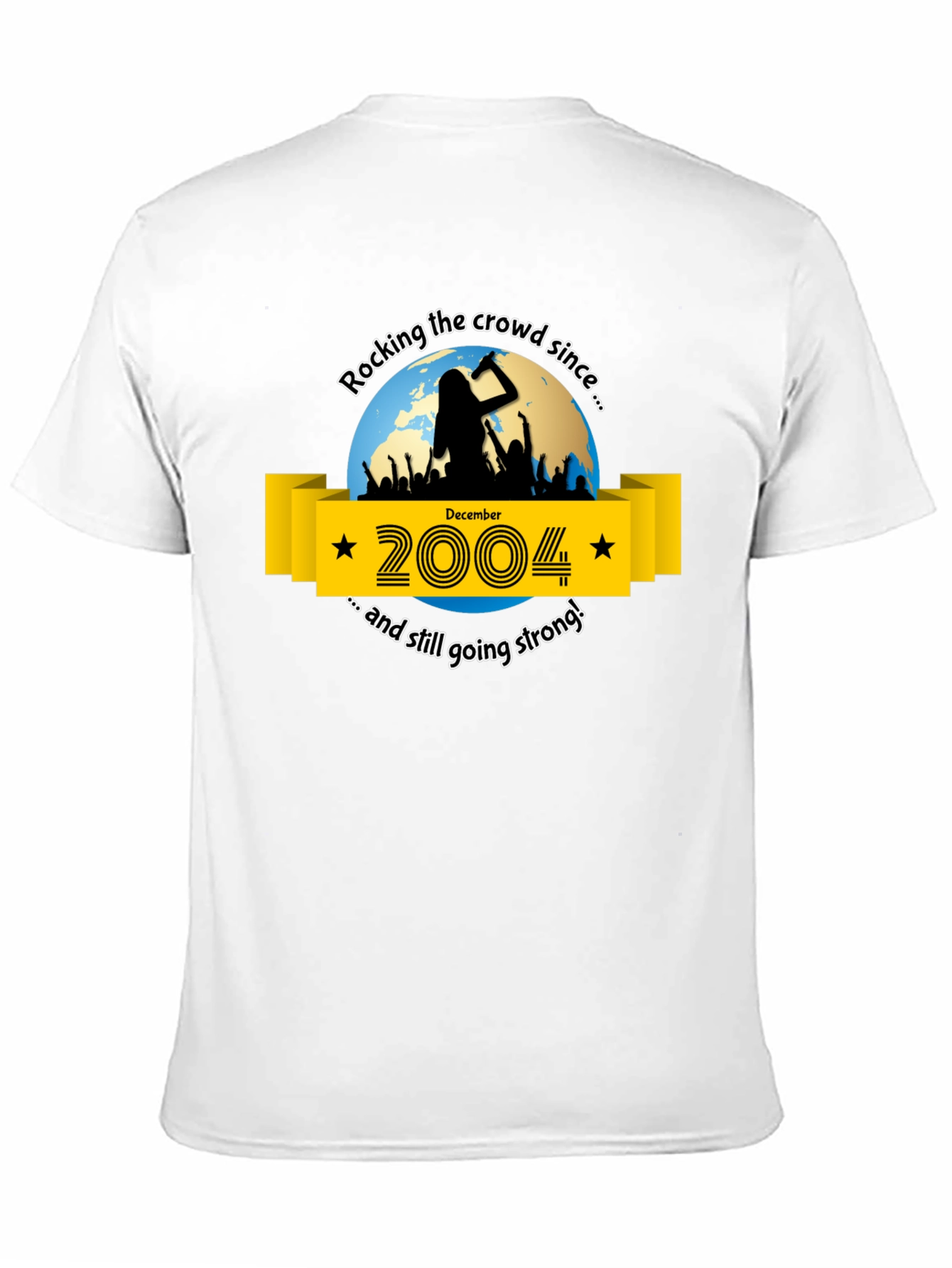 Rocking Since 2004 T-Shirt - Black