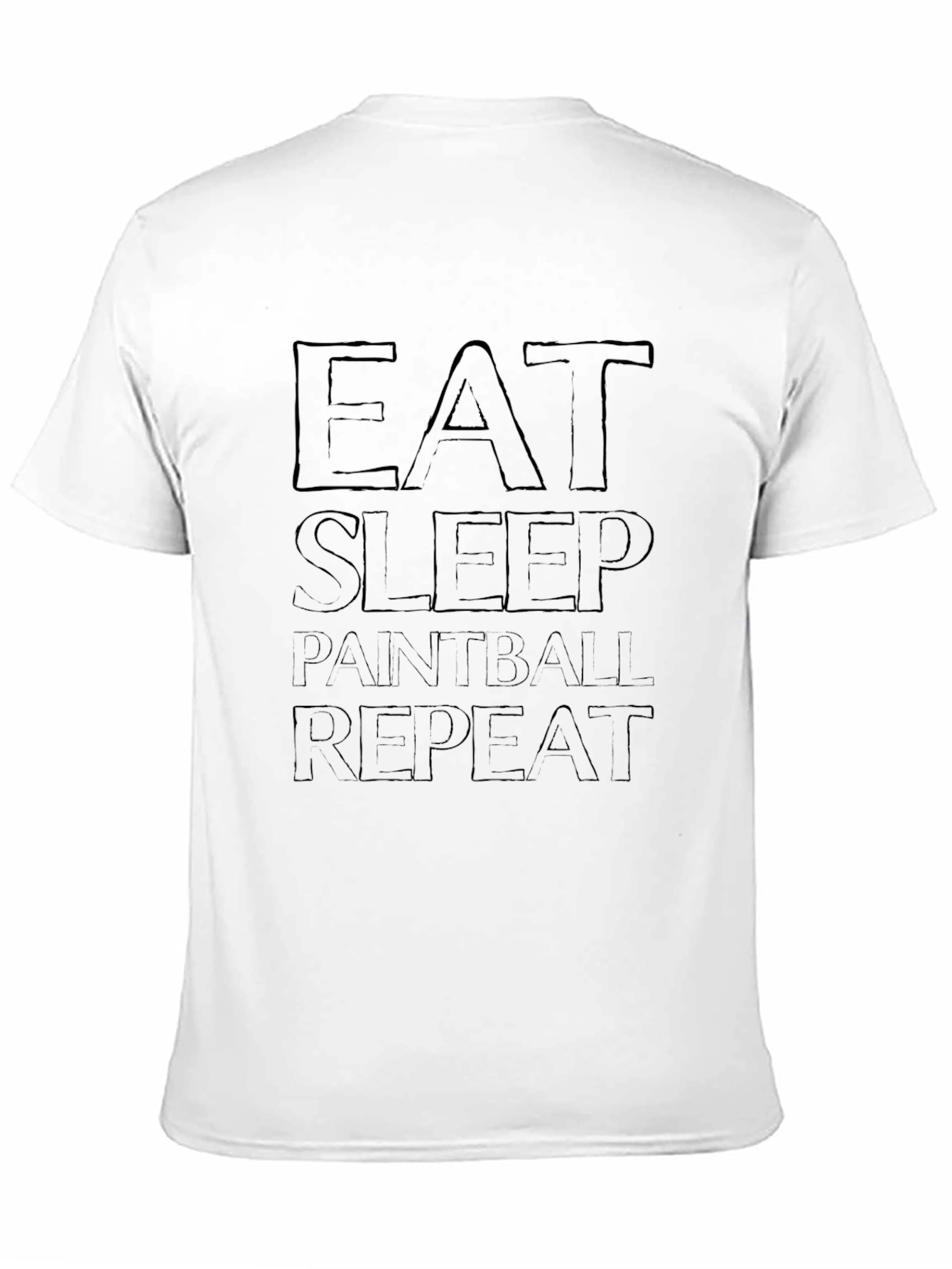 Eat Sleep Paintball Repeat Black T-Shirt