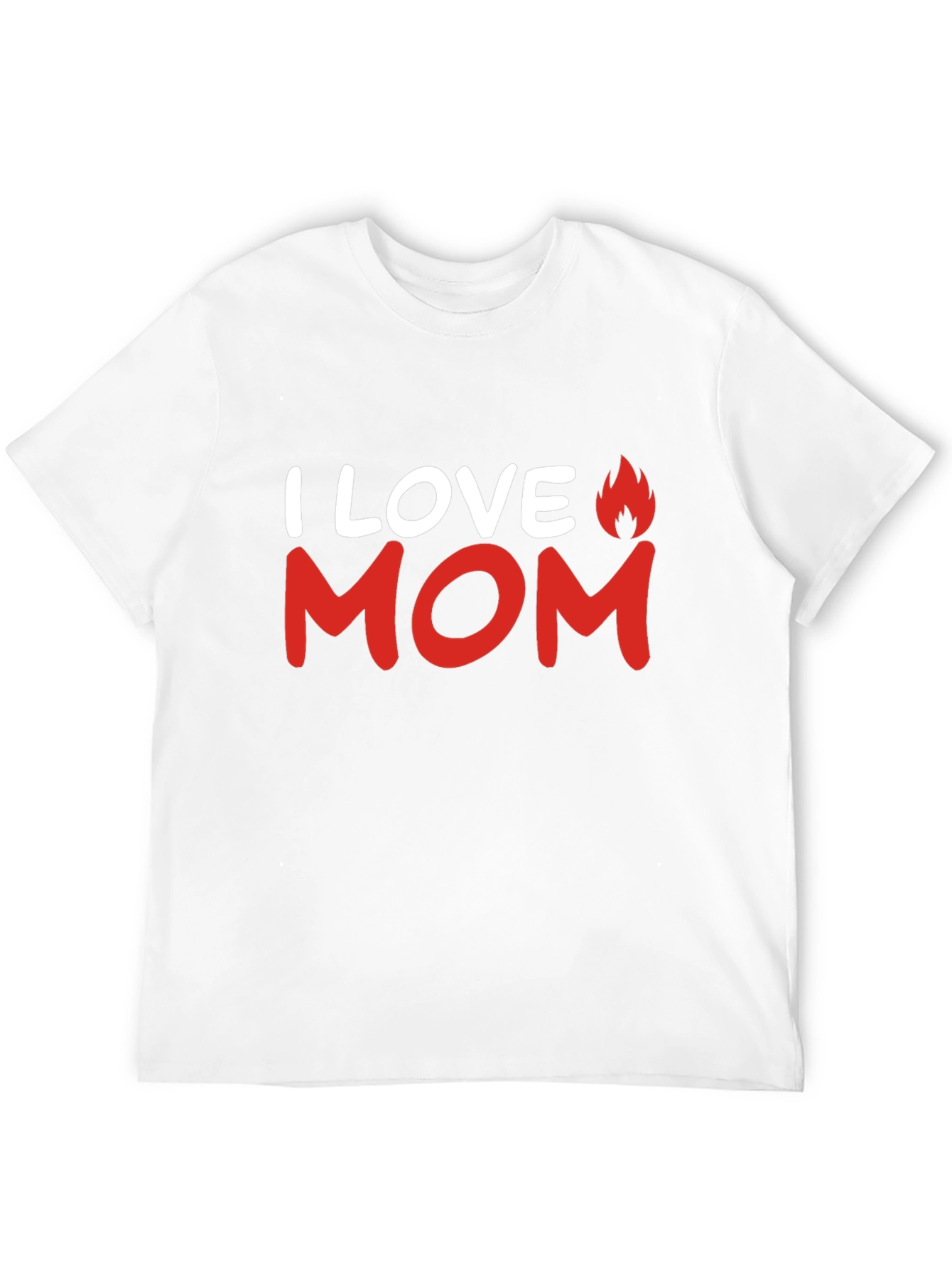I Love Mom T-Shirt - Mens Black Graphic Tee