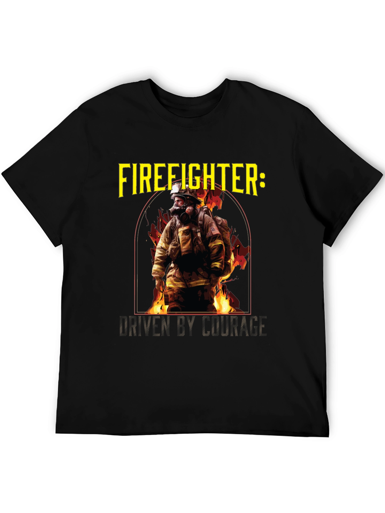 Firefighter Courage Graphic T-Shirt