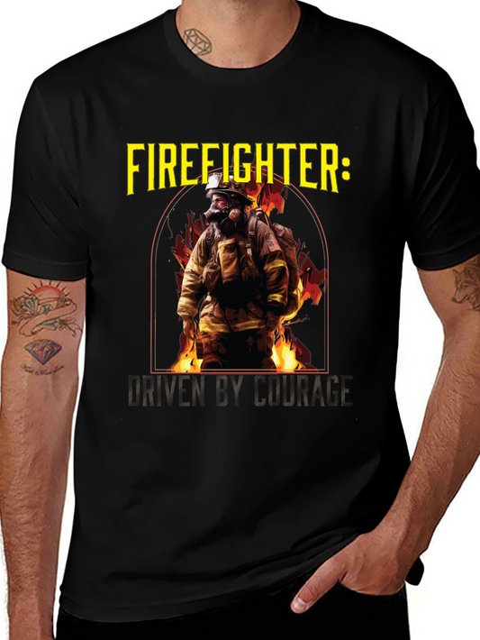 Firefighter Courage Graphic T-Shirt