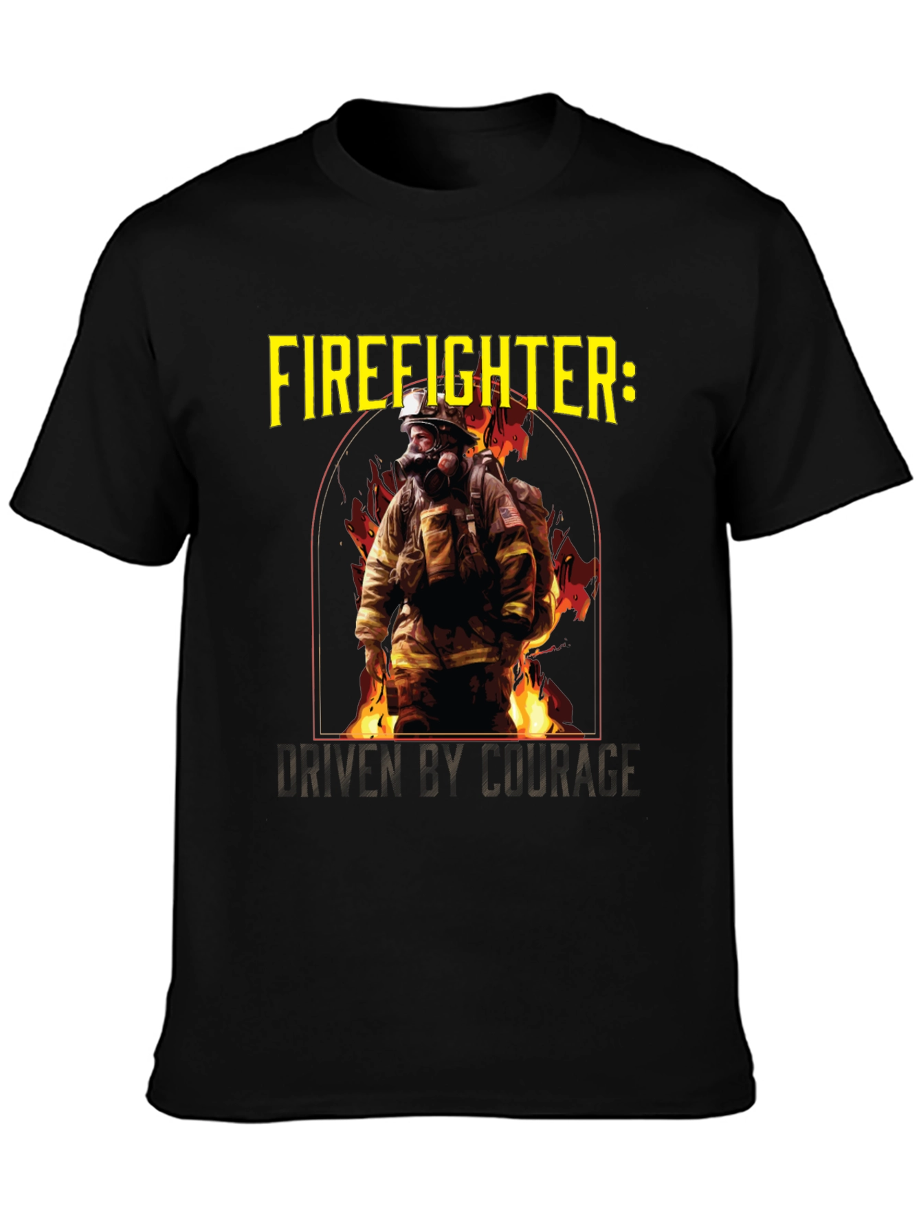Firefighter Courage Graphic T-Shirt
