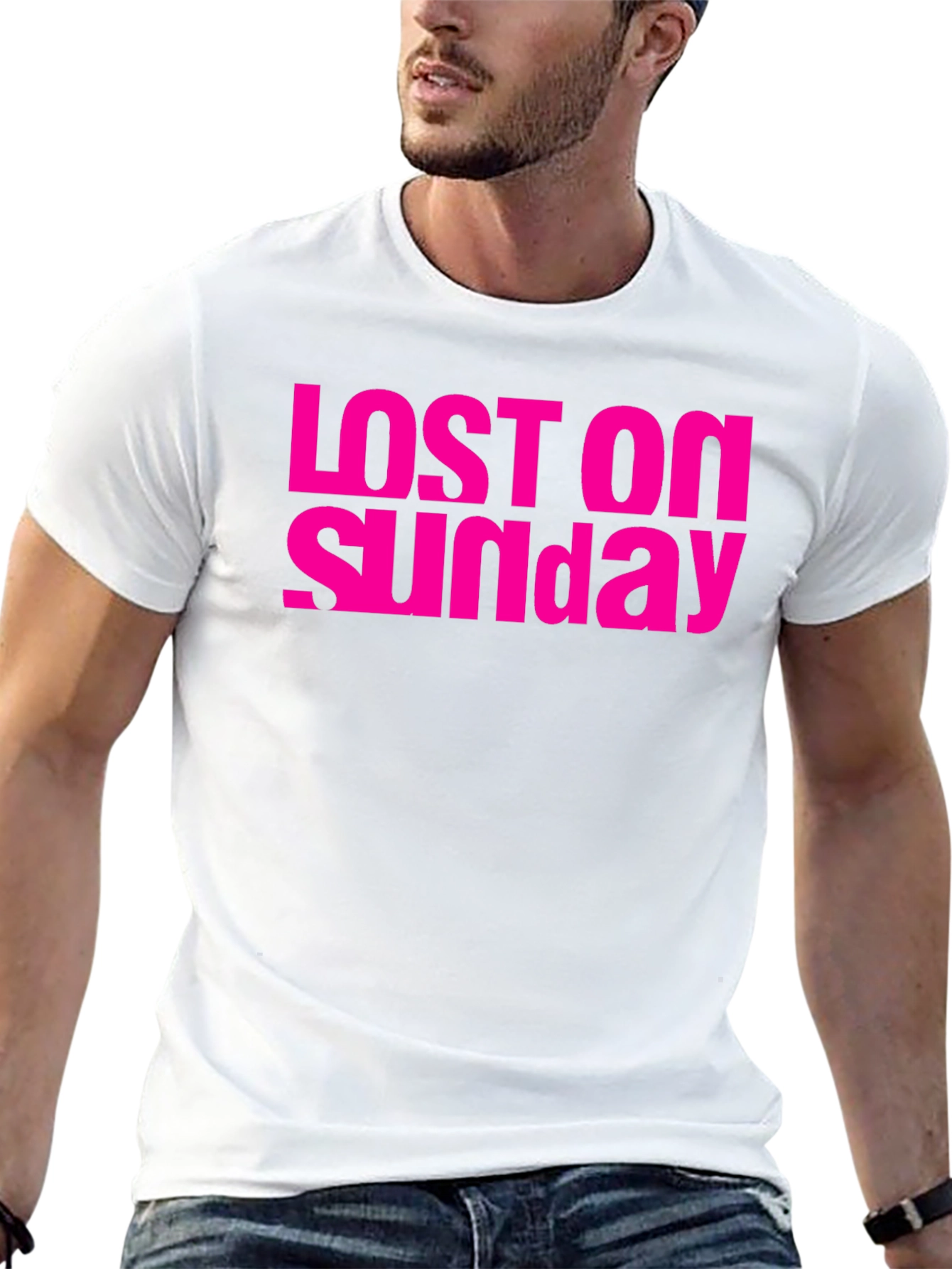 Lost On Sunday Graphic Tee - Stylish Everyday Wear