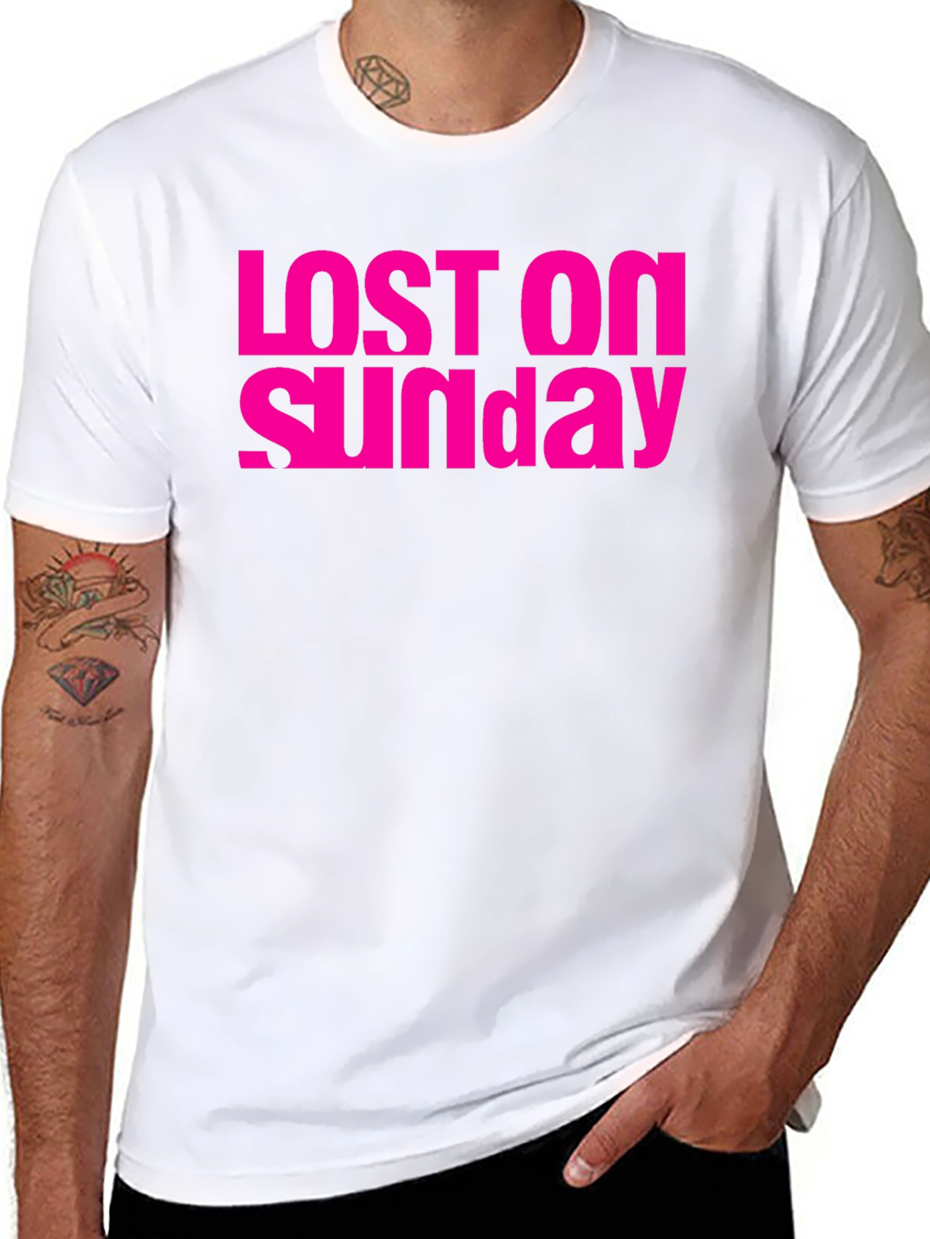 Lost On Sunday Graphic Tee - Stylish Everyday Wear