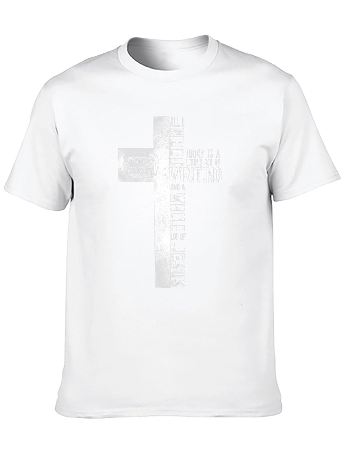 Writers Cross T-Shirt - Writing and Faith Apparel
