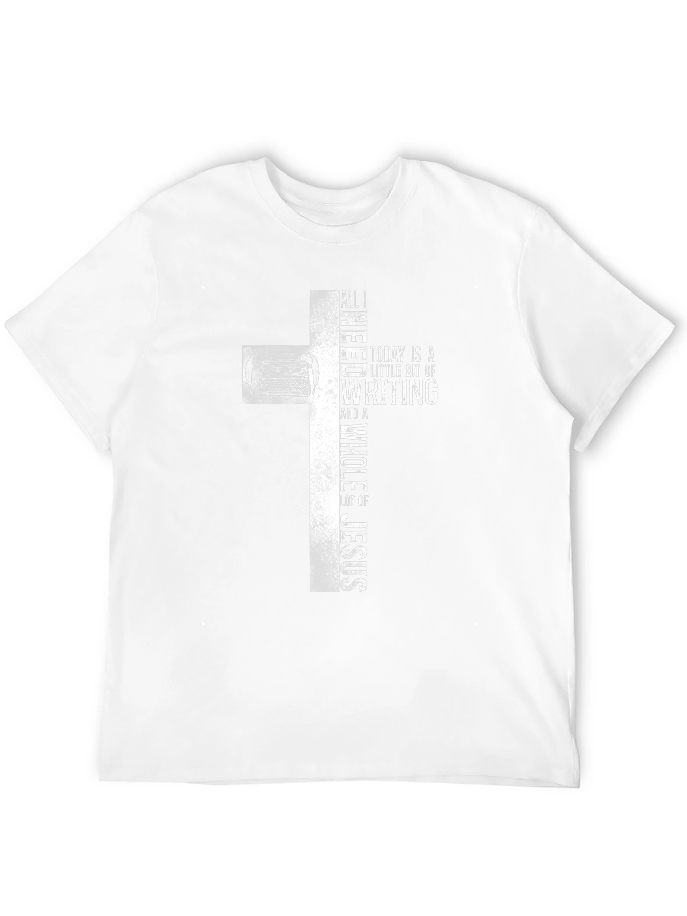 Writers Cross T-Shirt - Writing and Faith Apparel