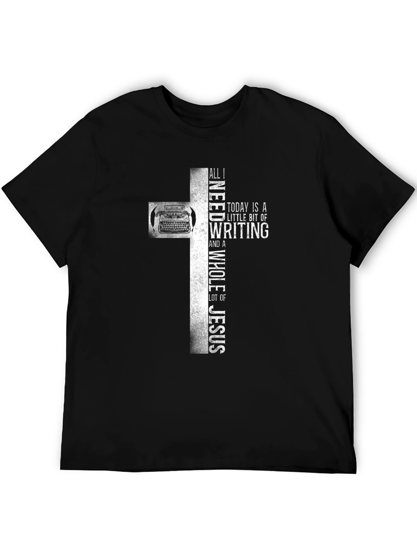 Writers Cross T-Shirt - Writing and Faith Apparel
