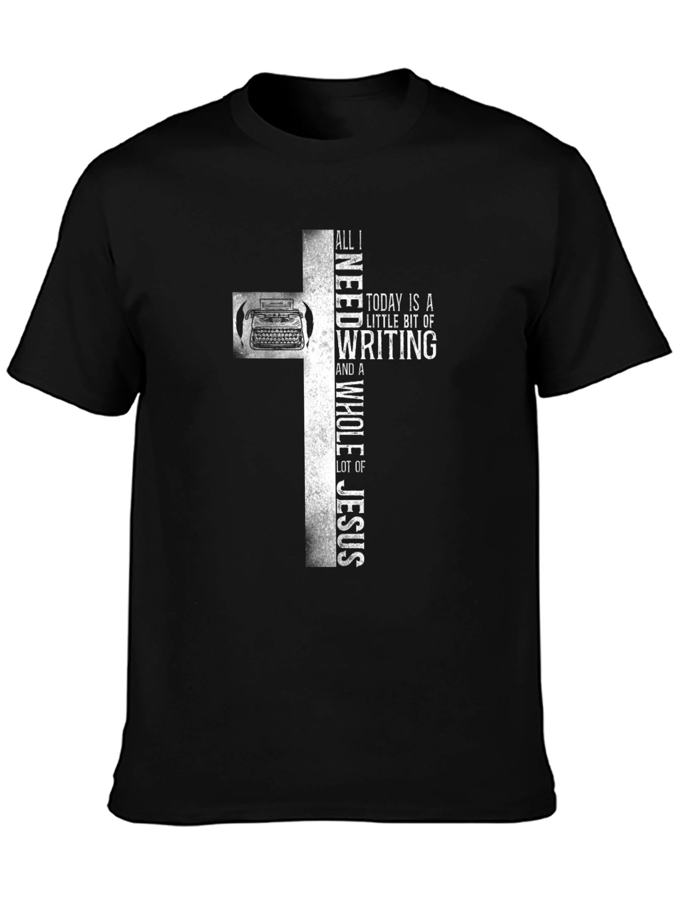 Writers Cross T-Shirt - Writing and Faith Apparel