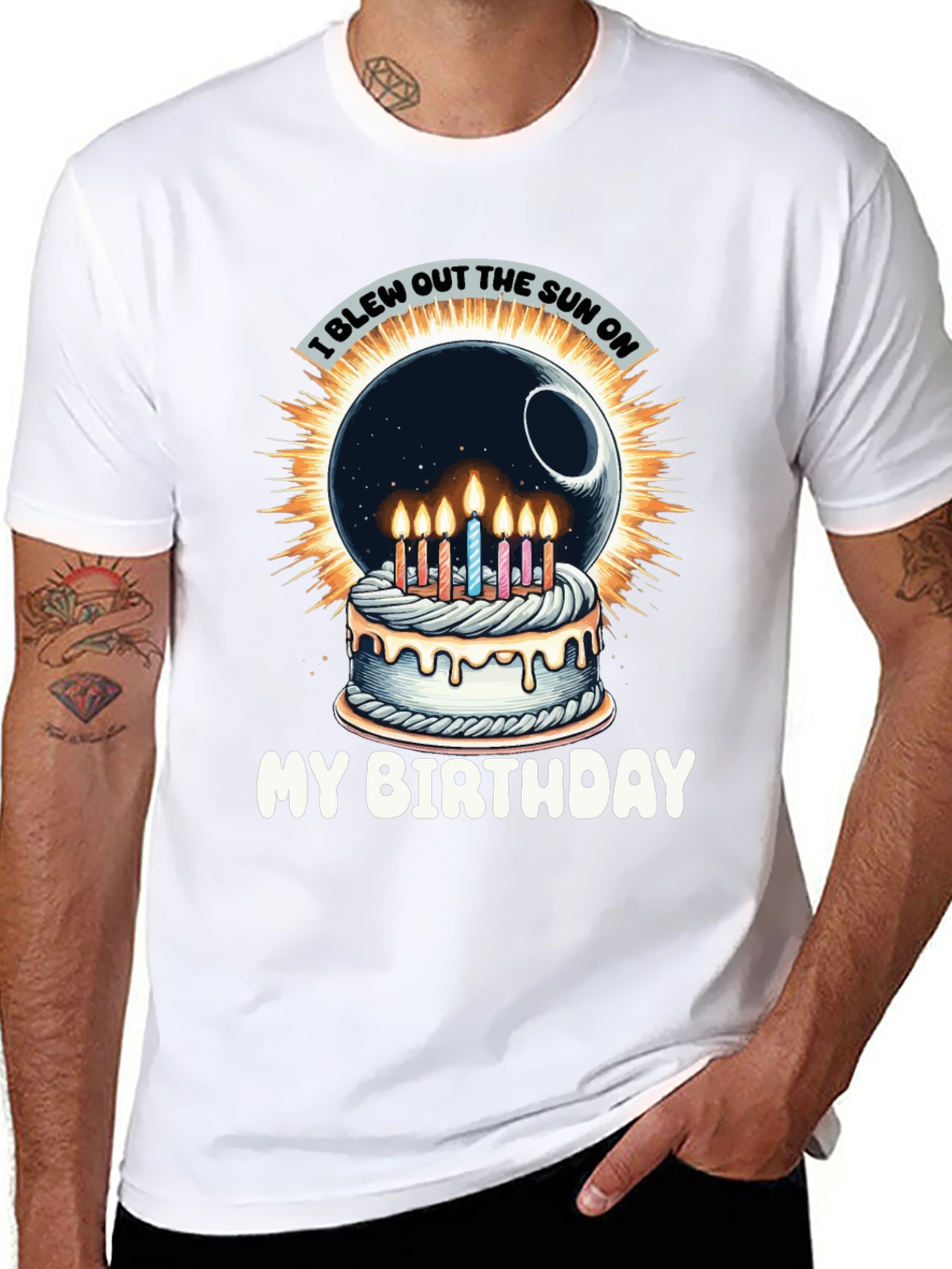 I Blew Out the Sun Birthday T-Shirt