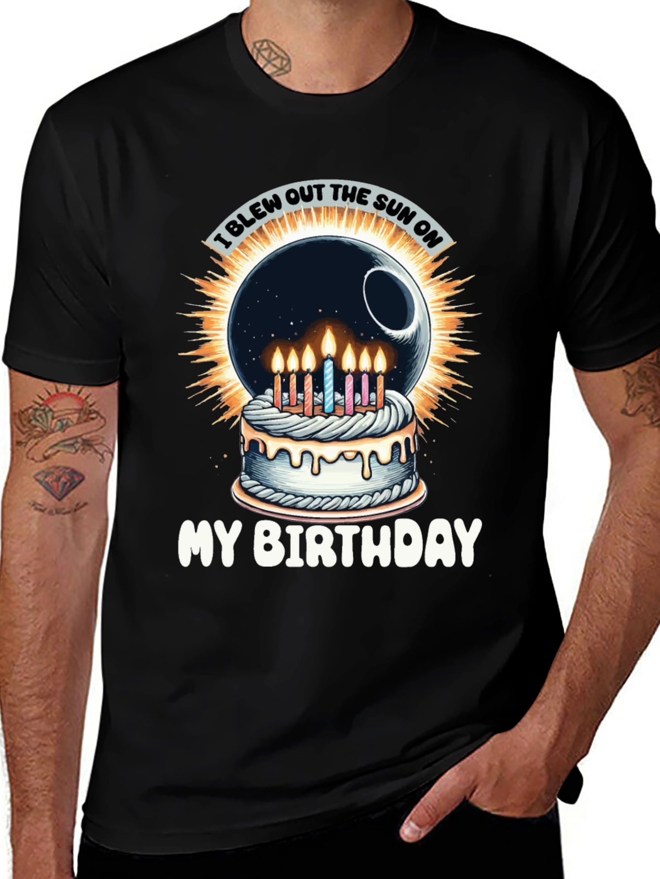I Blew Out the Sun Birthday T-Shirt