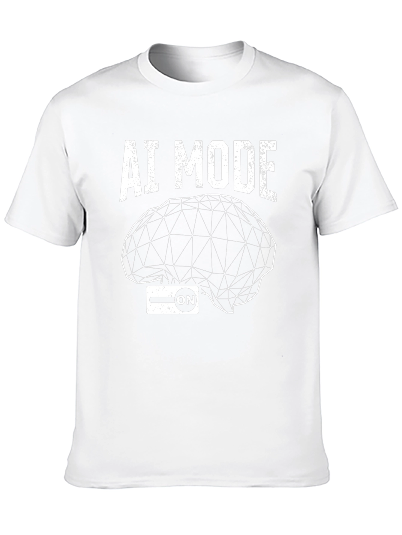 AI Mode On Black T-Shirt