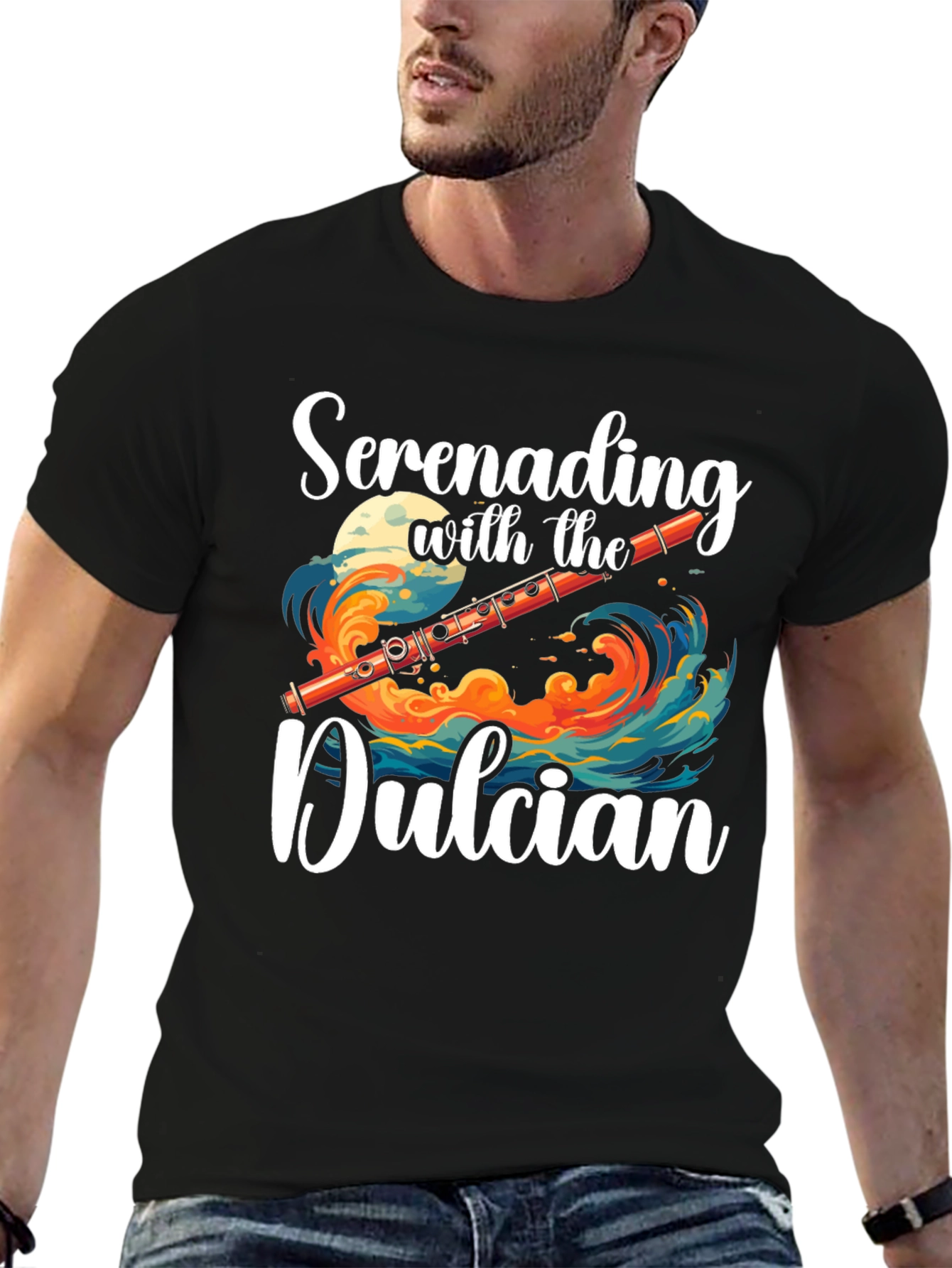 Serenading Dulcian Graphic Tee - Music Lovers T-Shirt