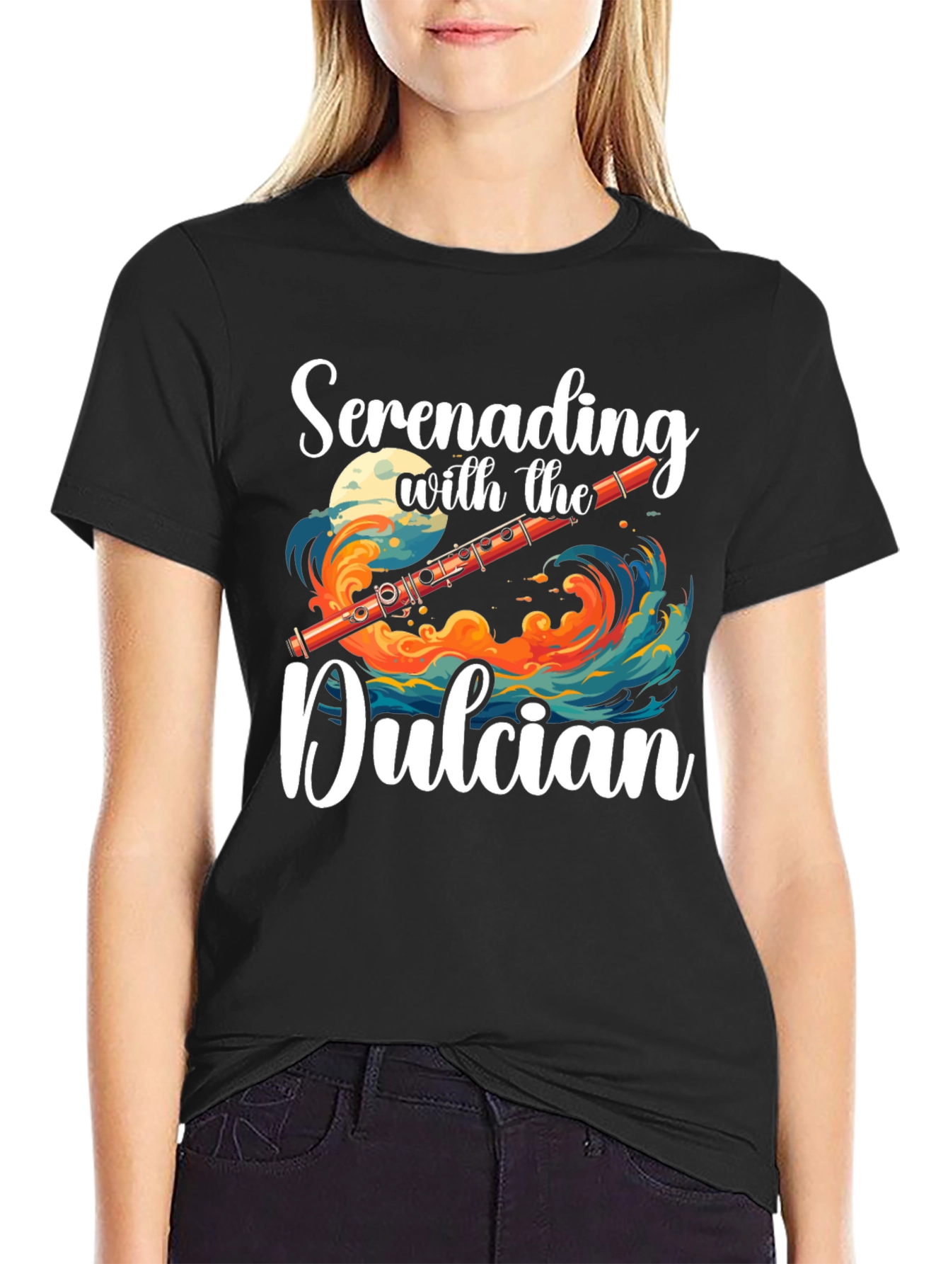 Serenading Dulcian Graphic Tee - Music Lovers T-Shirt