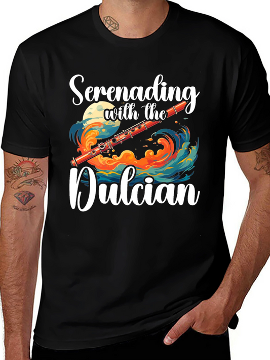 Serenading Dulcian Graphic Tee - Music Lovers T-Shirt