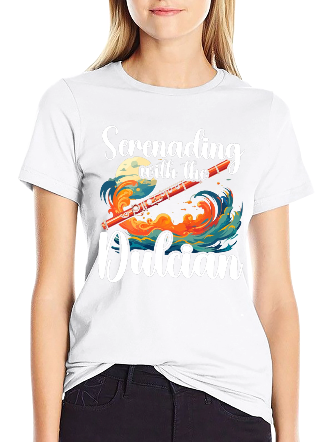 Serenading Dulcian Graphic Tee - Music Lovers T-Shirt