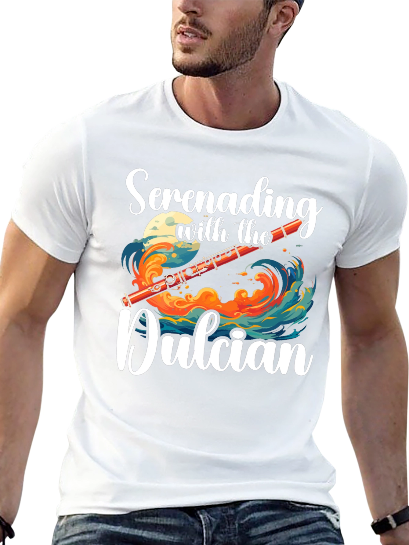 Serenading Dulcian Graphic Tee - Music Lovers T-Shirt