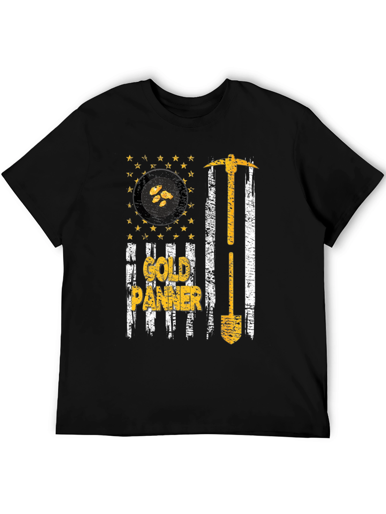 Gold Panner USA Flag T-Shirt