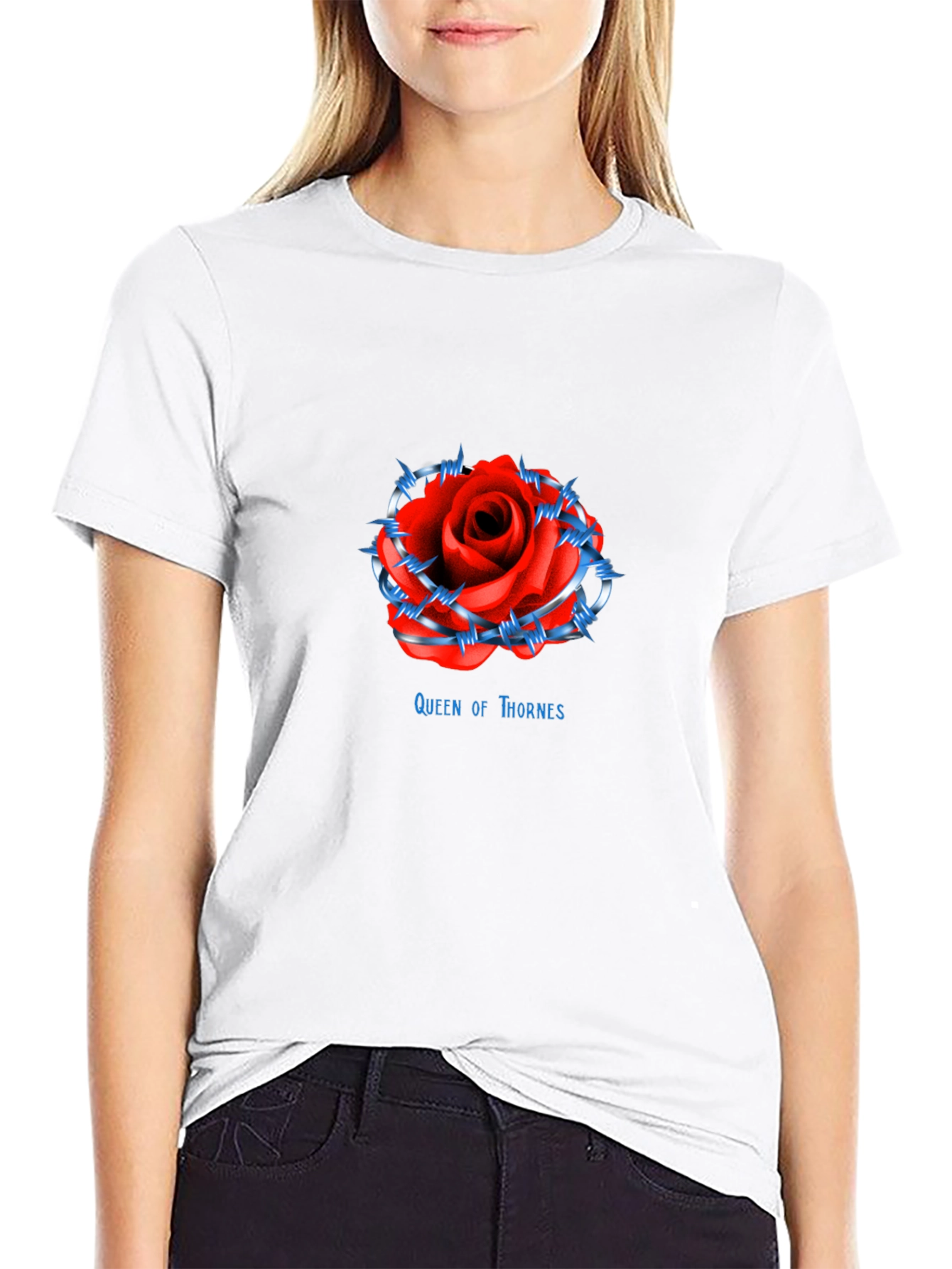 Queen of Thornes Rose Graphic Tee