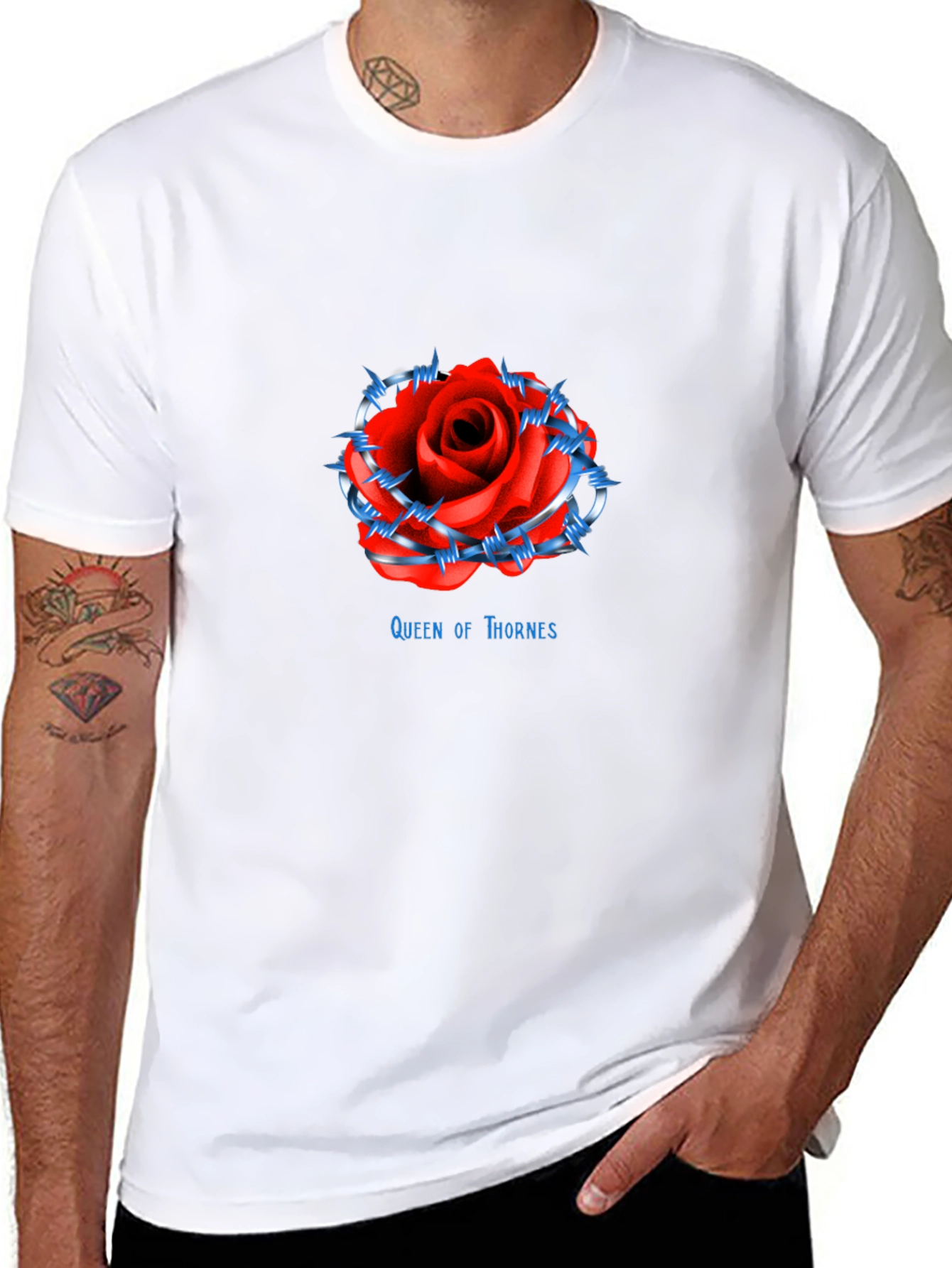 Queen of Thornes Rose Graphic Tee