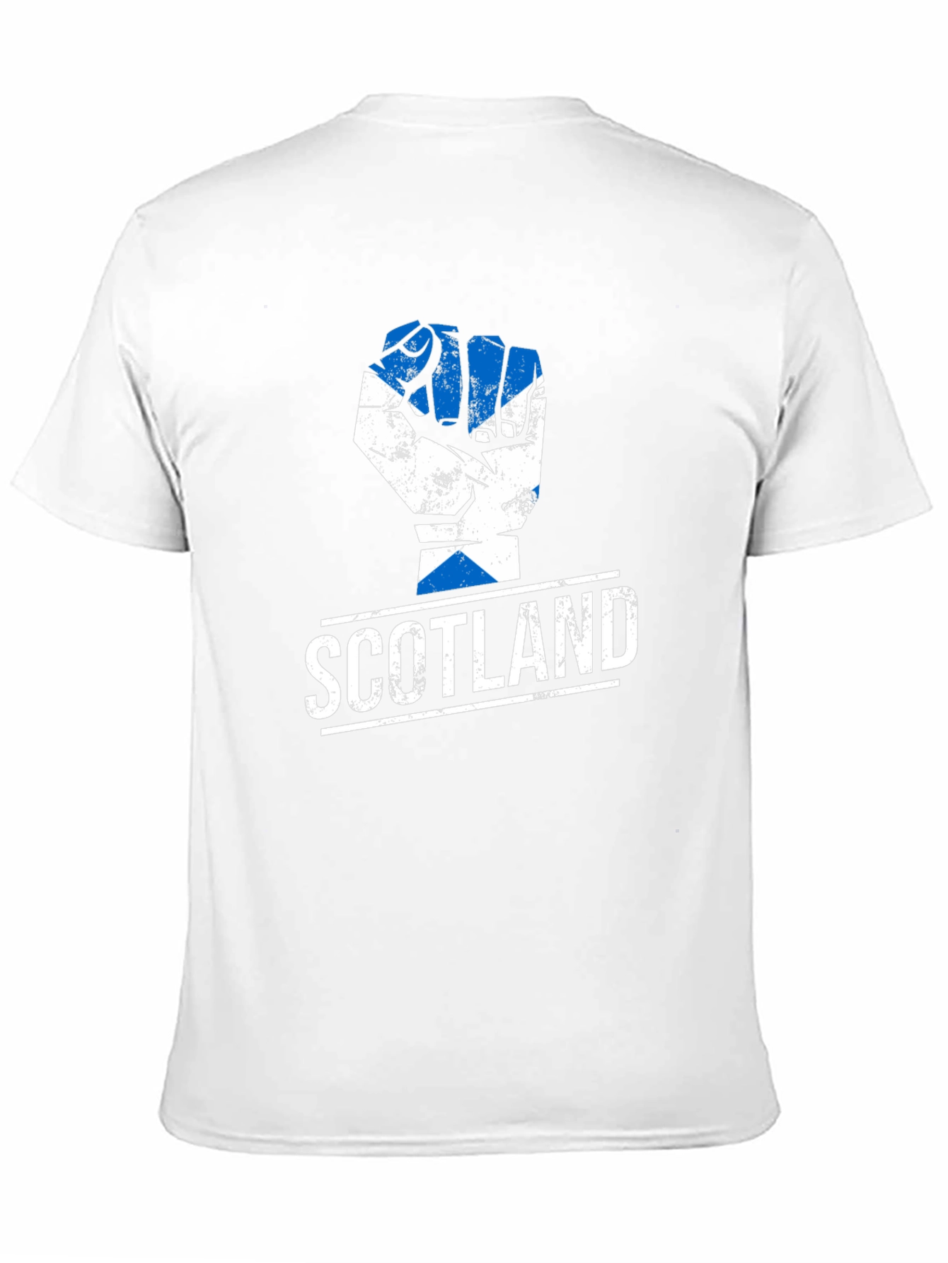 Scotland Flag Fist Black T-Shirt