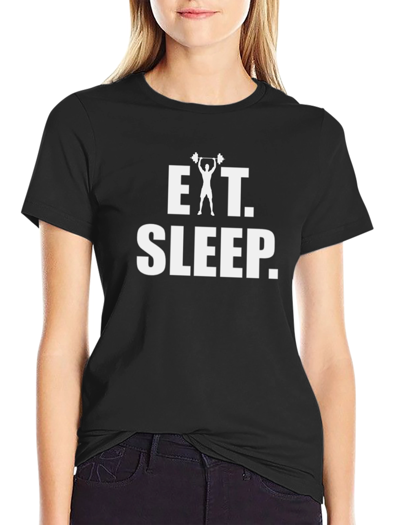 Eat Sleep Gym T-Shirt - Weightlifting Graphic Tee