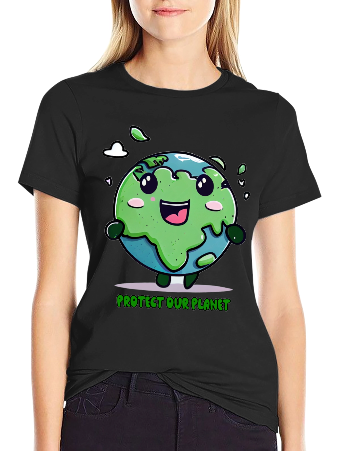 Protect Our Planet Earth Cartoon T-Shirt