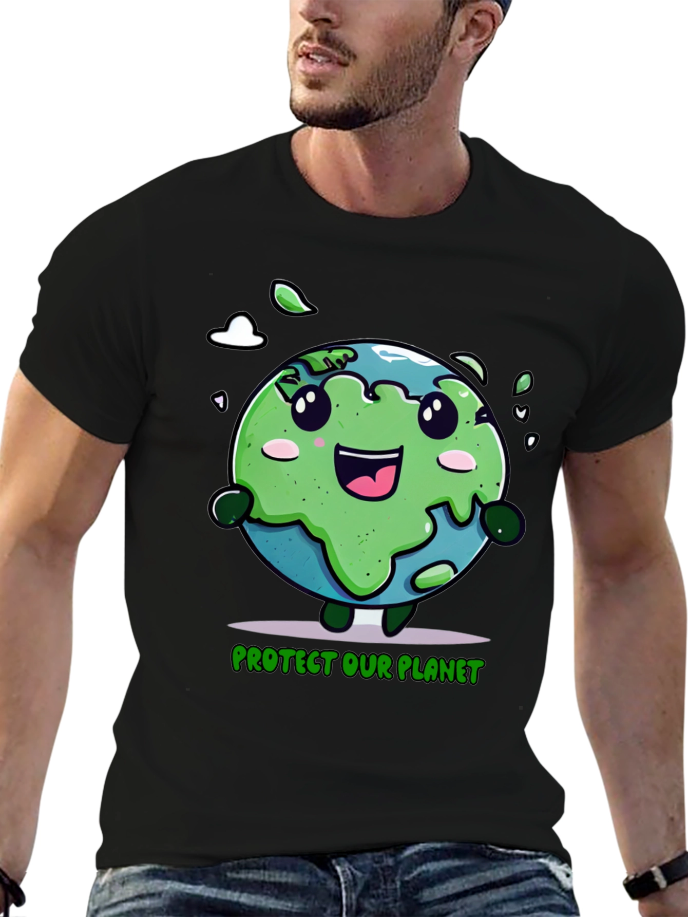 Protect Our Planet Earth Cartoon T-Shirt