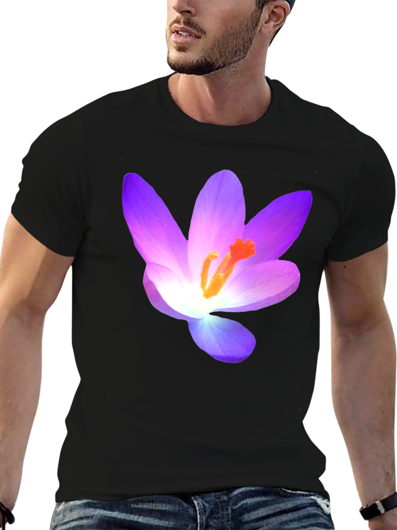 Floral T-Shirt - Crocus Design