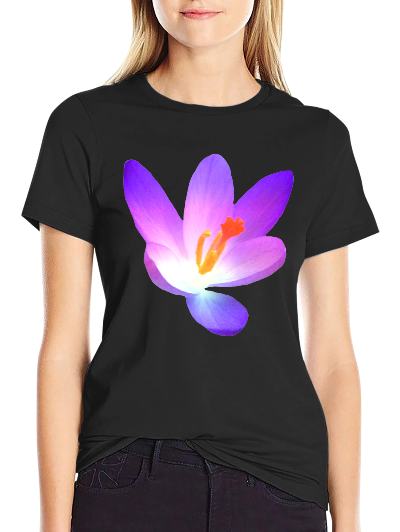 Floral T-Shirt - Crocus Design