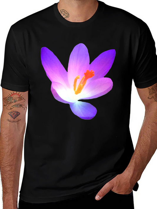Floral T-Shirt - Crocus Design