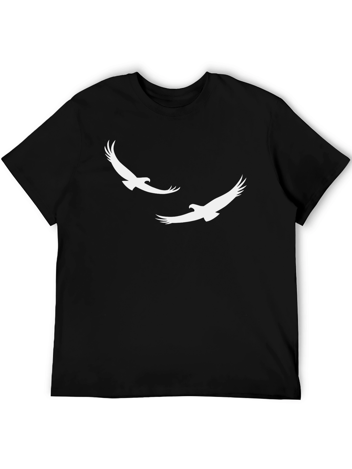 Black Tee with Eagle Graphic