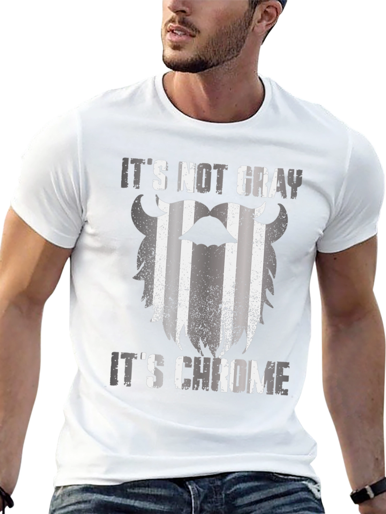 Its Not Gray Its Chrome Graphic T-Shirt