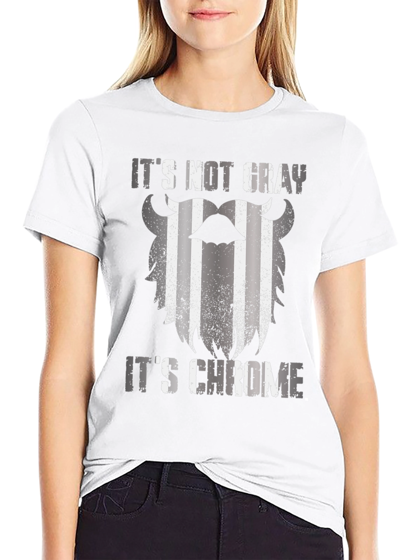 Its Not Gray Its Chrome Graphic T-Shirt