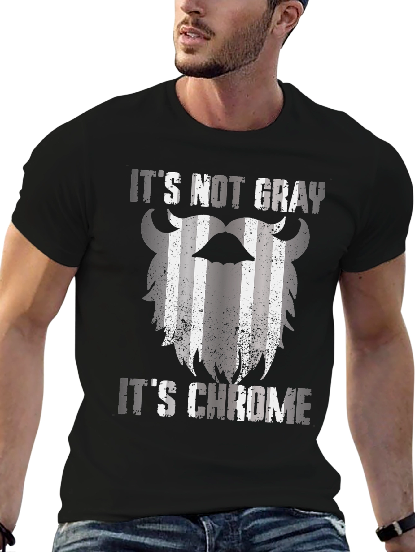 Its Not Gray Its Chrome Graphic T-Shirt