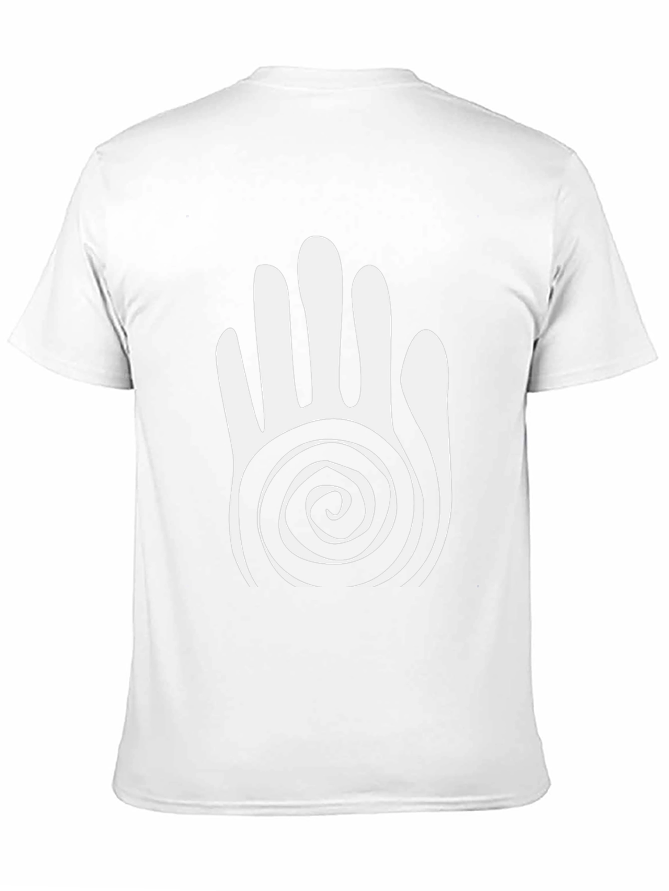 Tribal Hand Spiral Graphic Tee - Unique Design