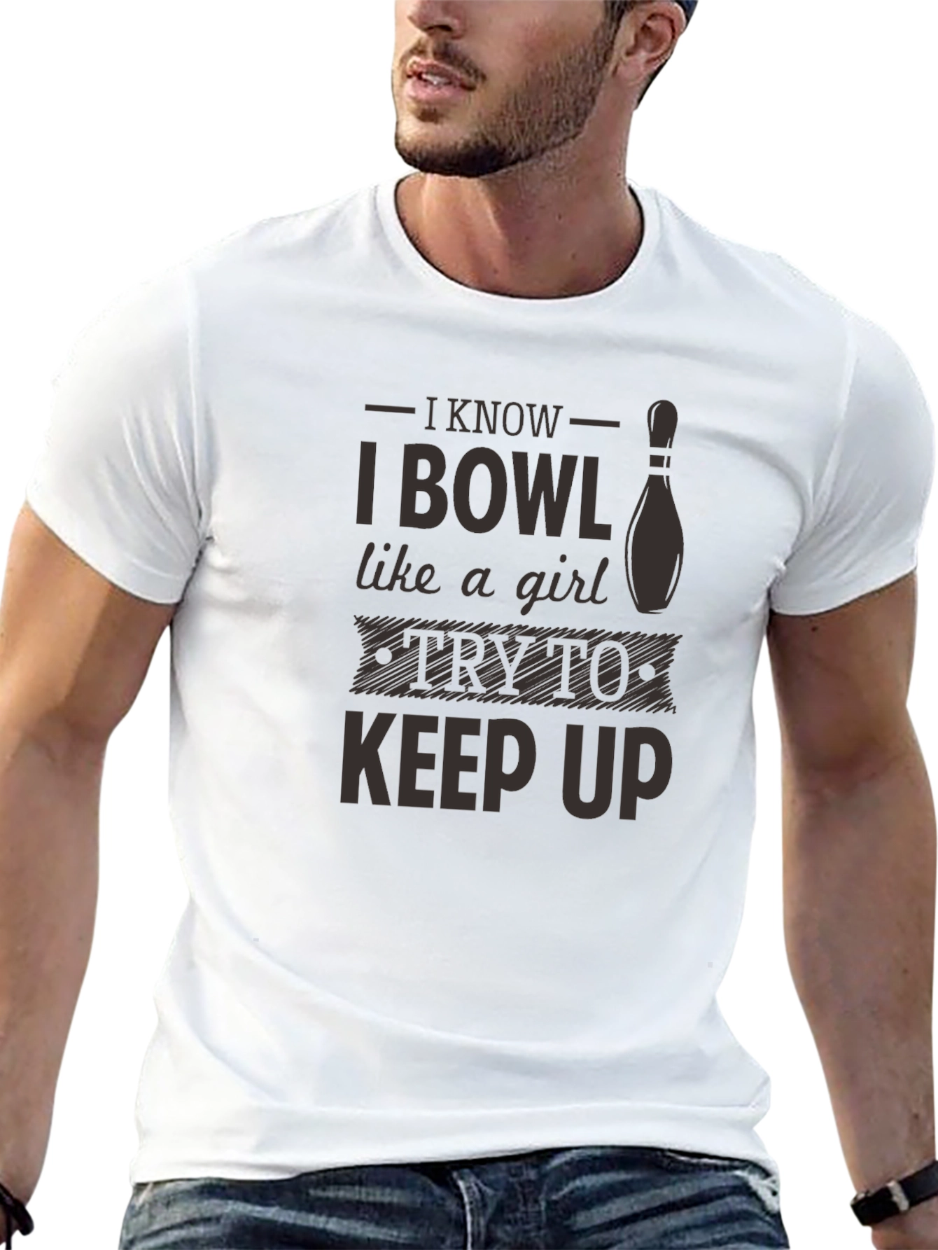 I Bowl Like a Girl Graphic T-Shirt