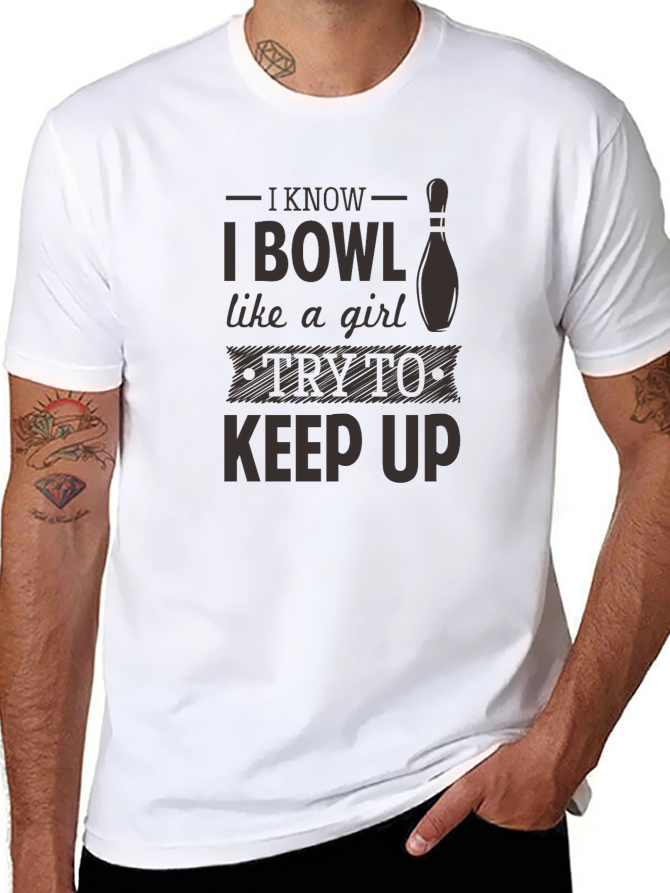 I Bowl Like a Girl Graphic T-Shirt