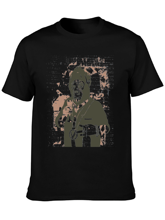 Graphic Print Black T-Shirt