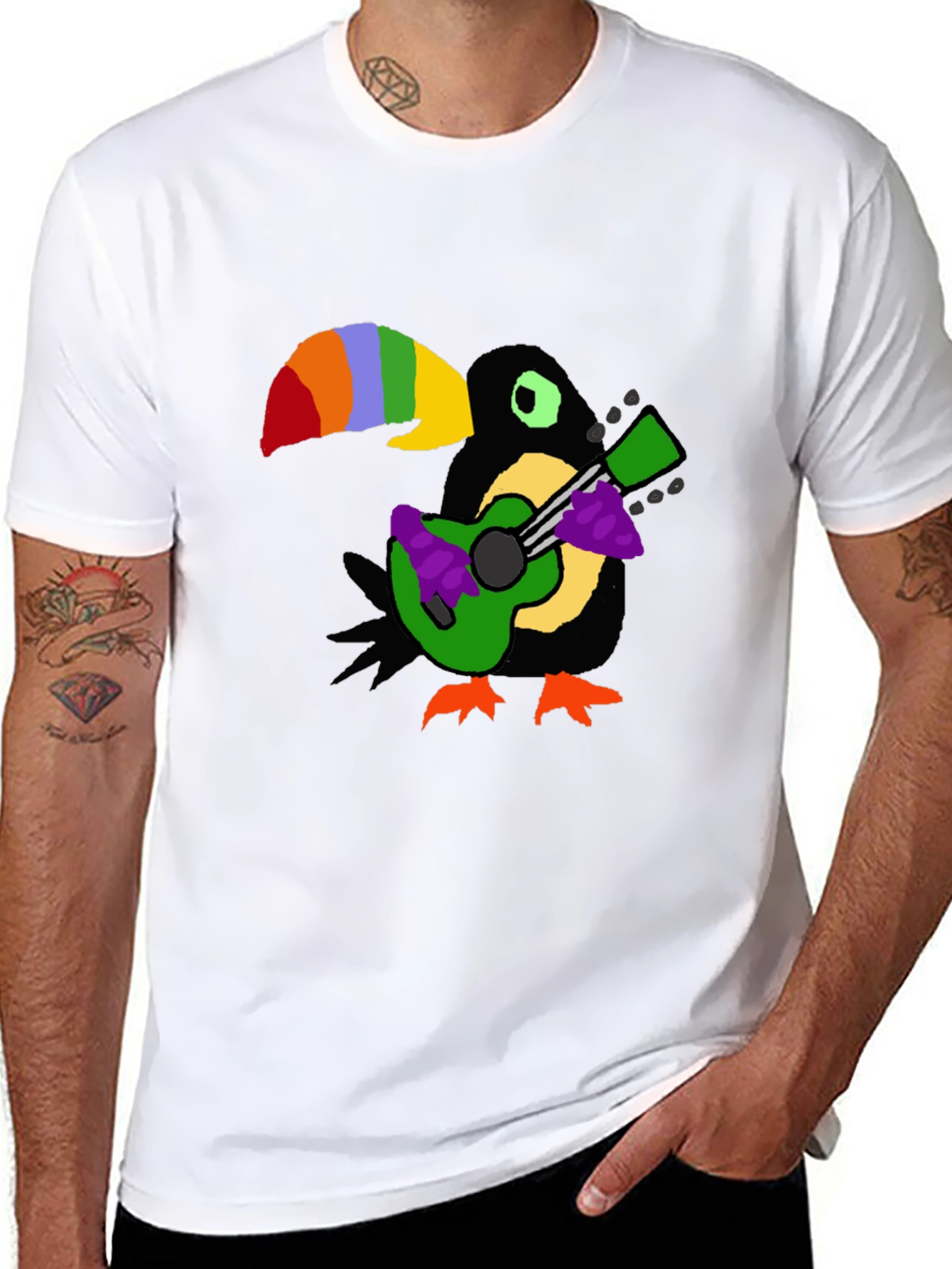 Toucan Guitar Player T-Shirt
