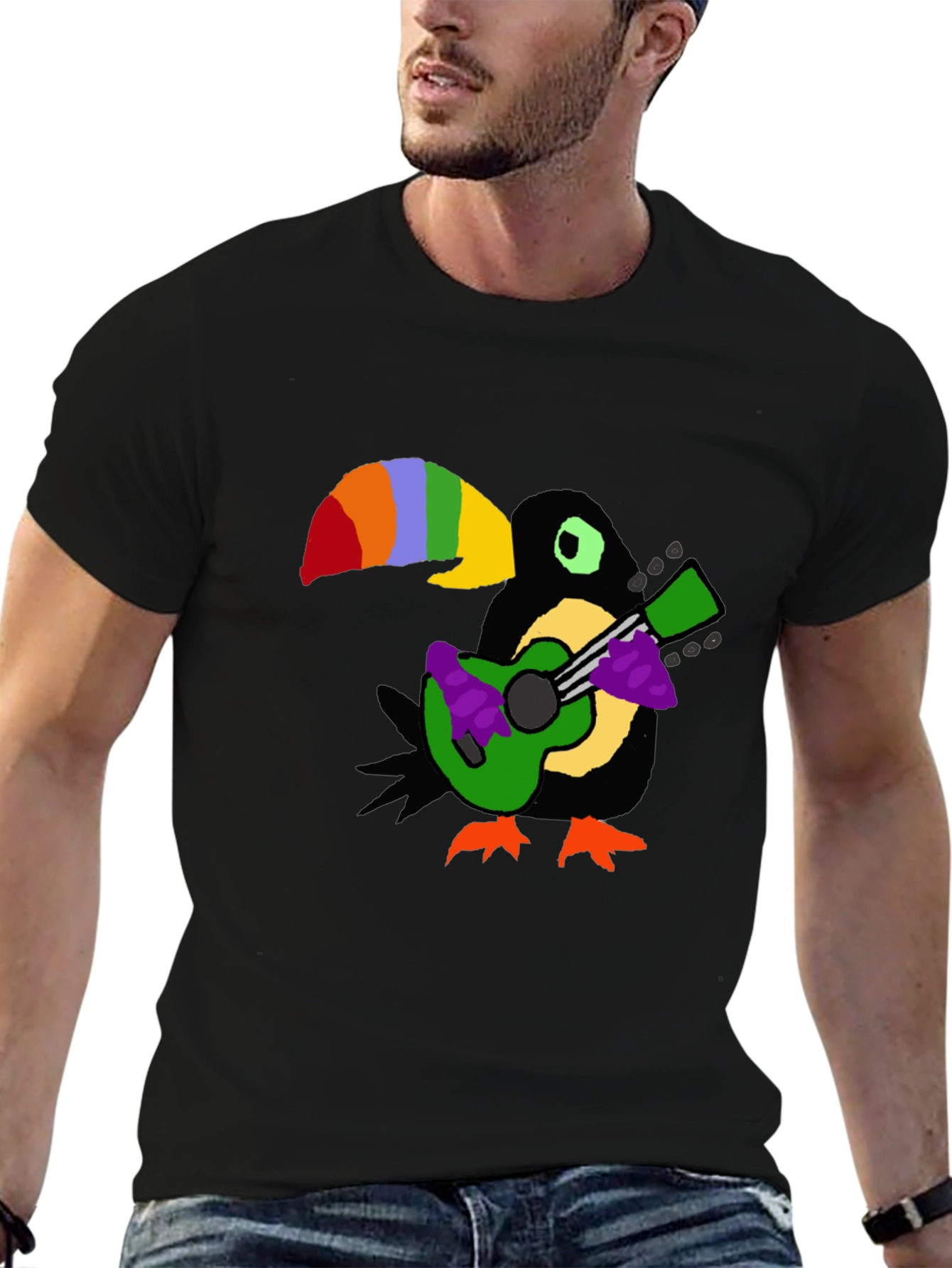 Toucan Guitar Player T-Shirt