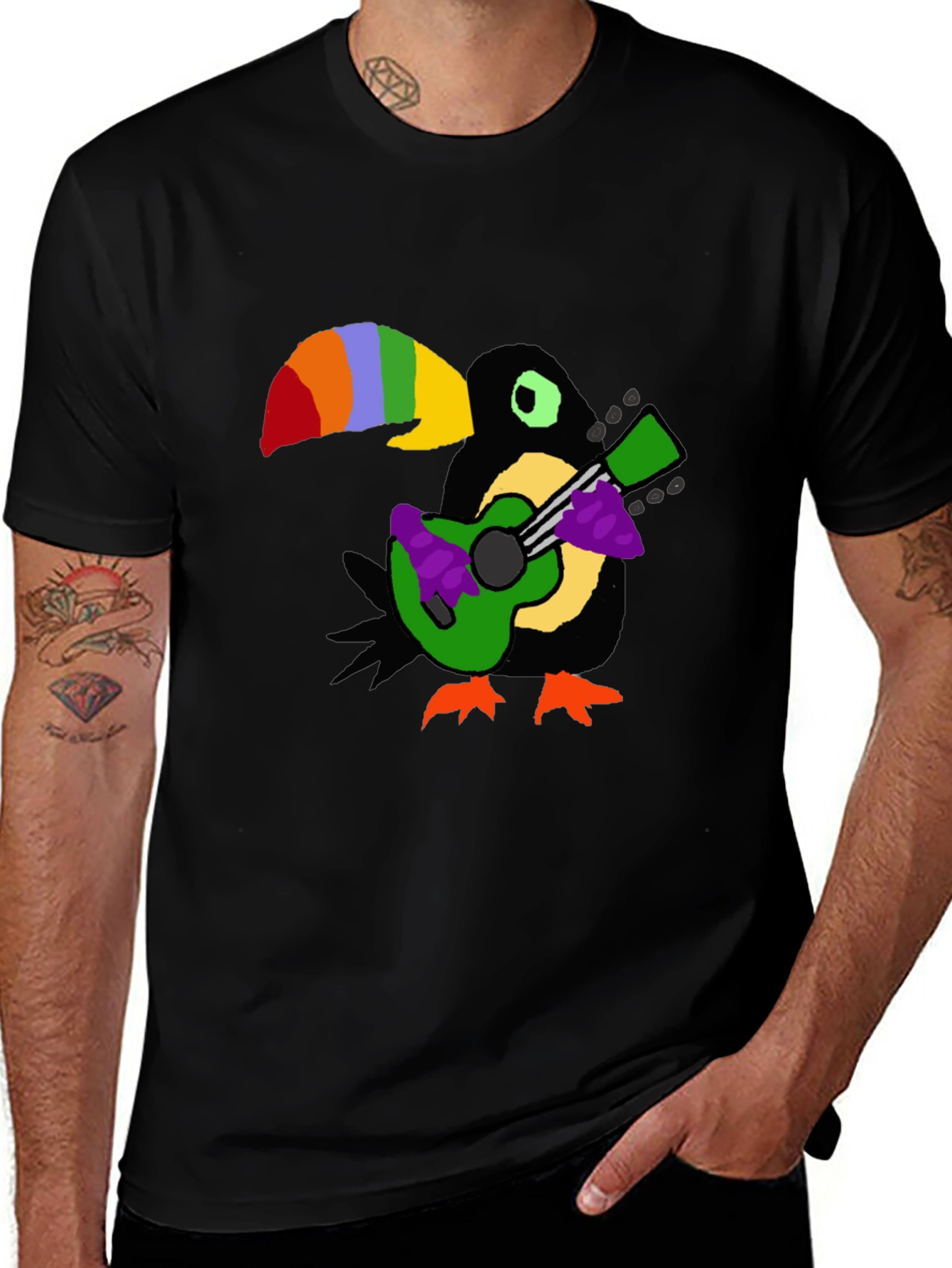 Toucan Guitar Player T-Shirt