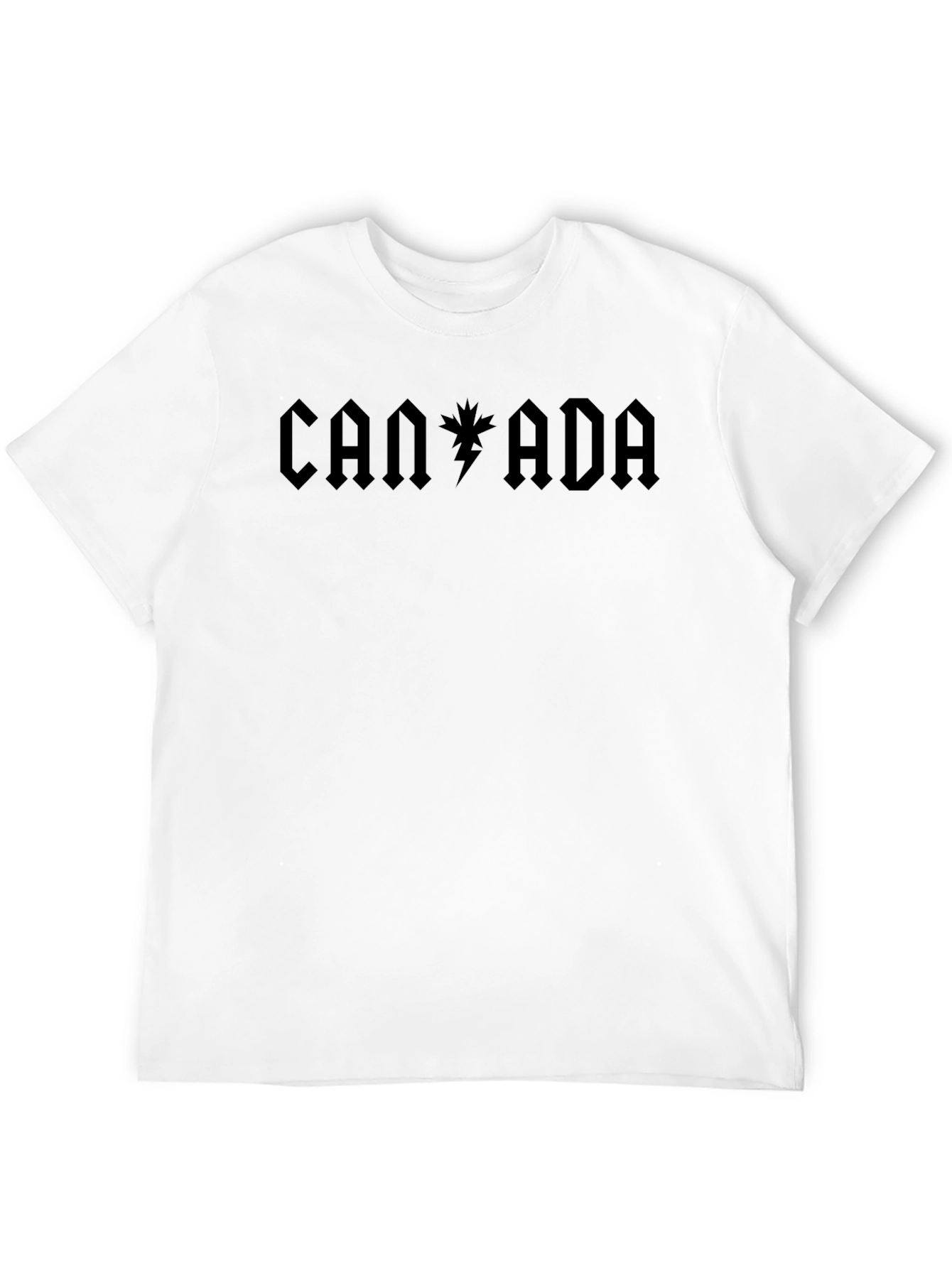 Canada AC DC Inspired Black T-Shirt