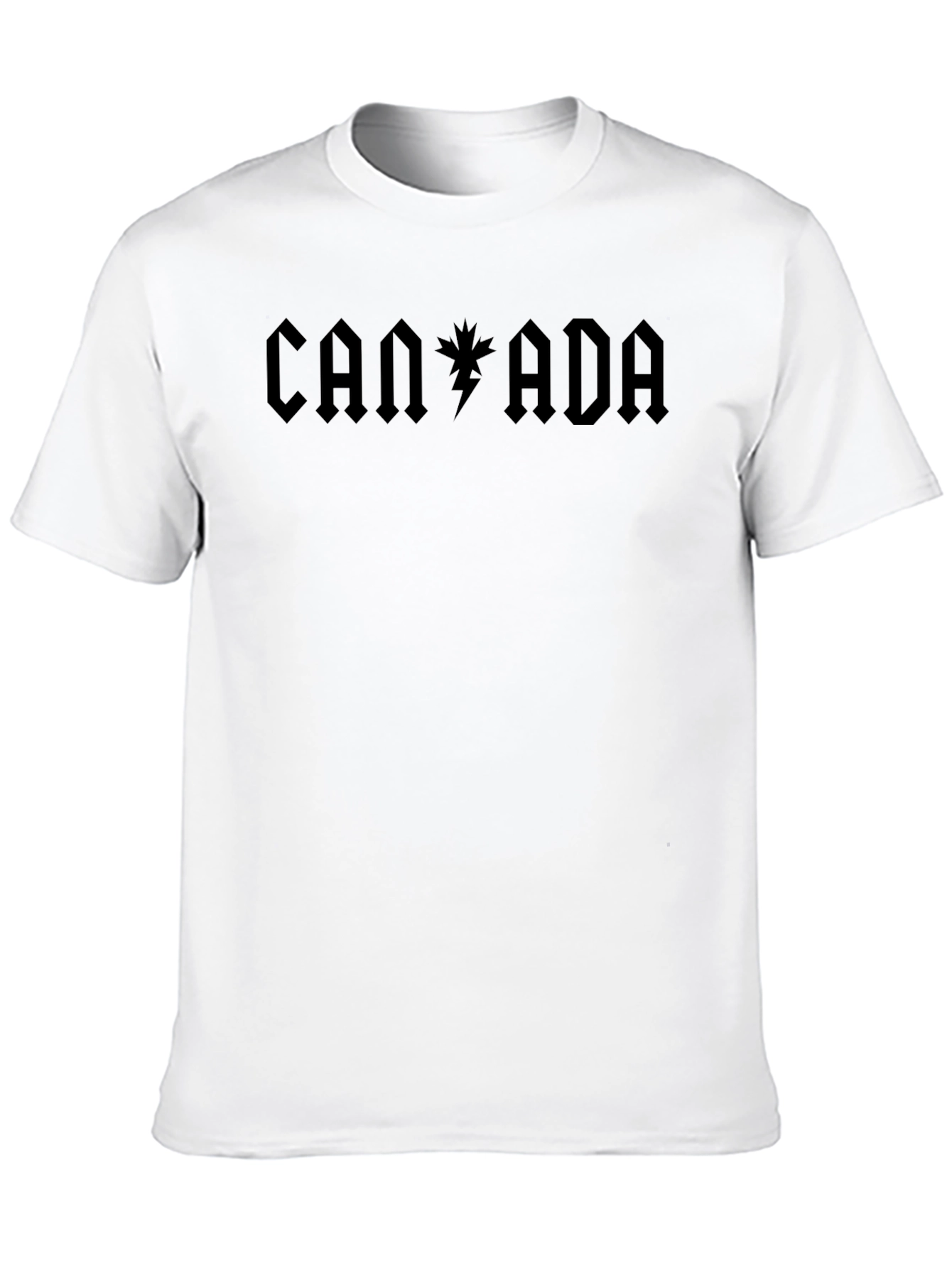 Canada AC DC Inspired Black T-Shirt