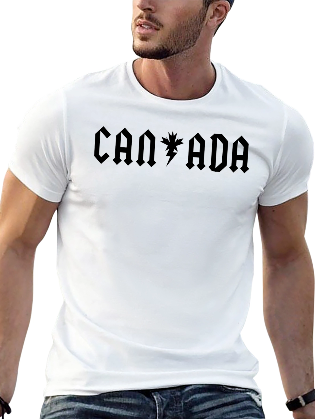 Canada AC DC Inspired Black T-Shirt