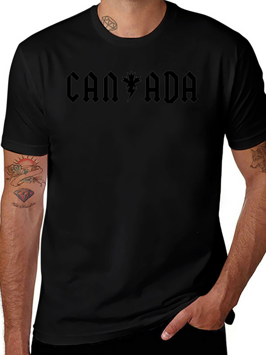 Canada AC DC Inspired Black T-Shirt