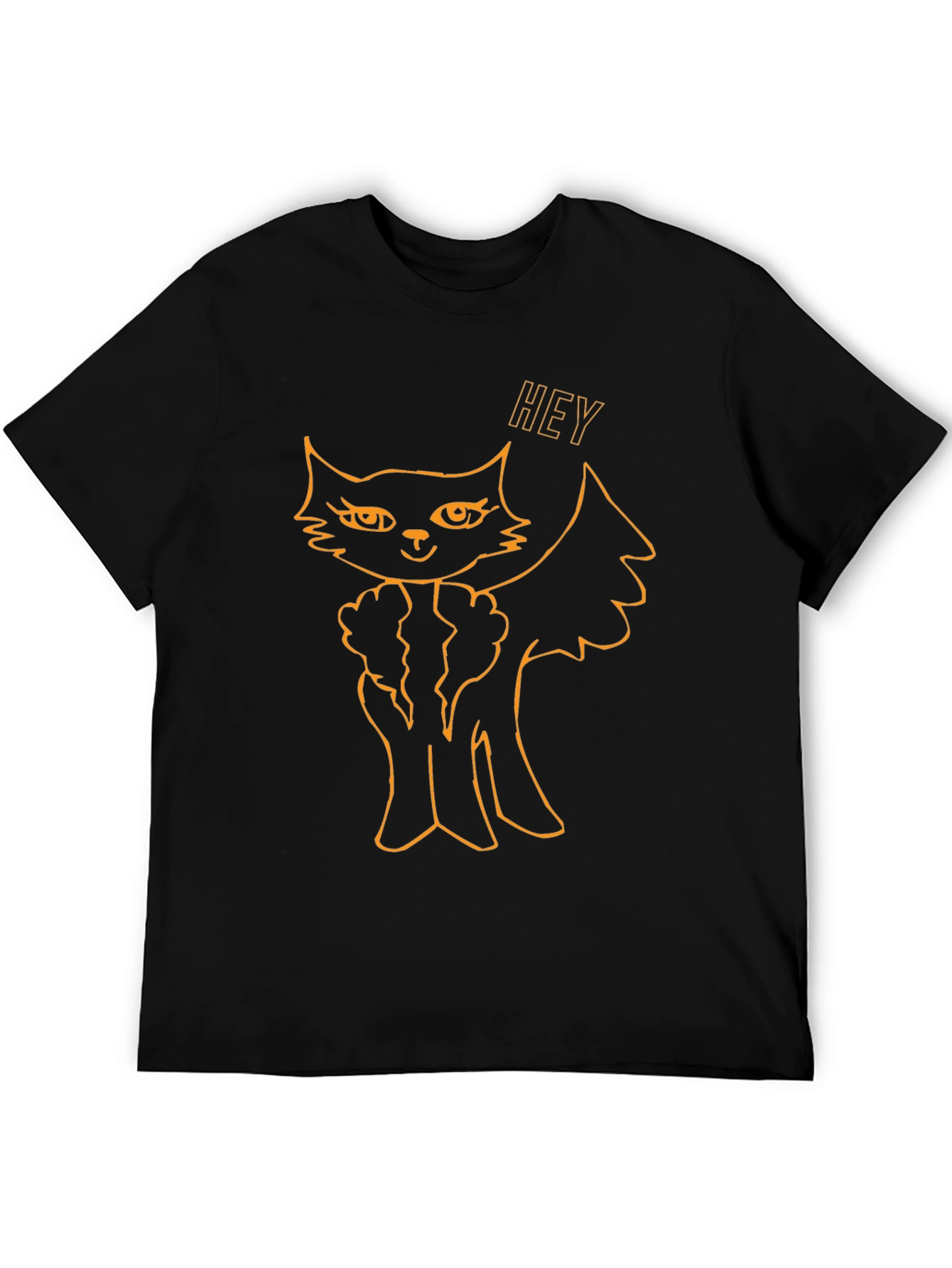 Funny Cat Halloween T-Shirt - Black