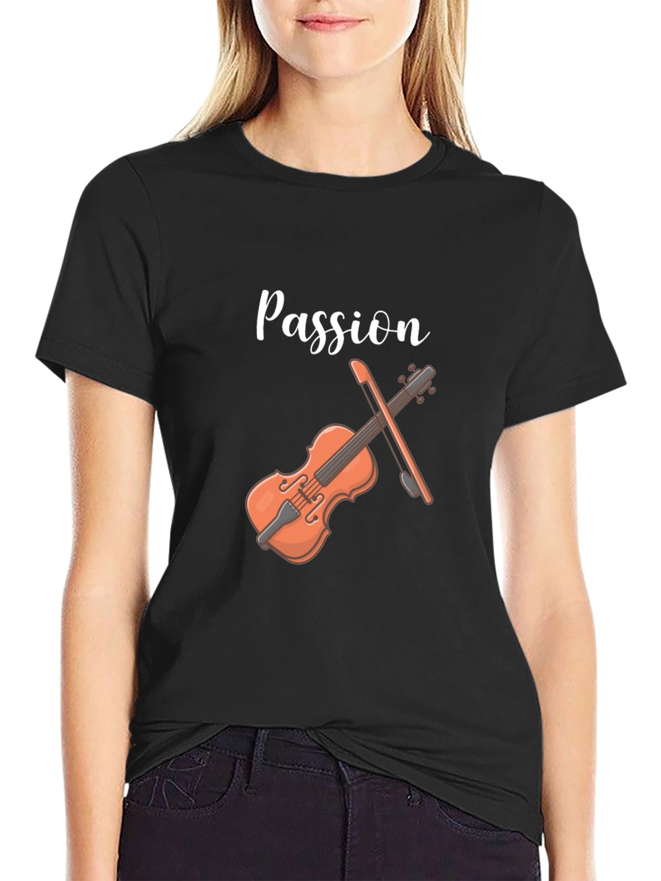 Passion Violin Graphic Tee - Musicians T-Shirt