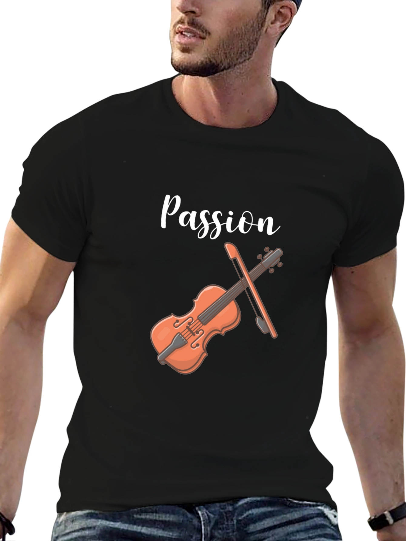 Passion Violin Graphic Tee - Musicians T-Shirt