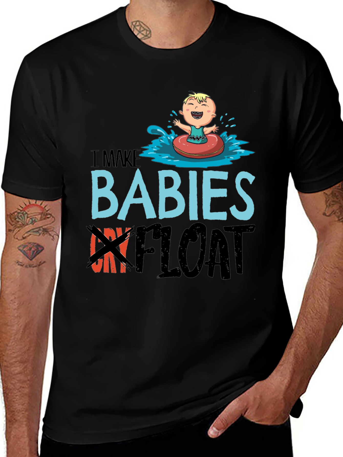 I Make Babies Float Funny T-Shirt